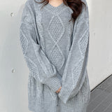 バックリボンニットワンピース