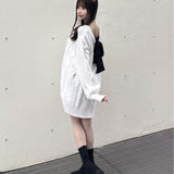 バックリボンニットワンピース