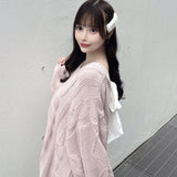 バックリボンニットワンピース