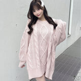 バックリボンニットワンピース