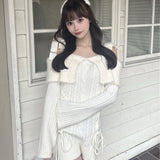 オフショルニットワンピース