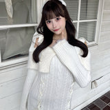 オフショルニットワンピース