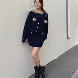 ファー付きケーブルパーカー