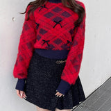 ベロアリボンシャギーニット