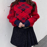 ベロアリボンシャギーニット