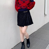 ベロアリボンシャギーニット