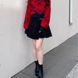 ベロアリボンシャギーニット