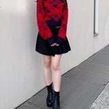 ベロアリボンシャギーニット