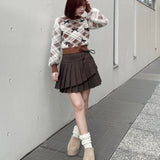 ベロアリボンシャギーニット