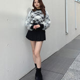 ベロアリボンシャギーニット