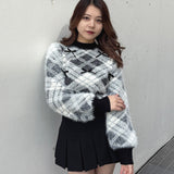 ベロアリボンシャギーニット