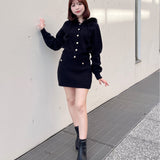 ケーブルニットスカート