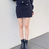 ケーブルニットスカート