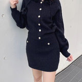 ケーブルニットスカート