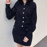 ケーブルニットスカート