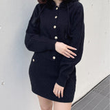 ケーブルニットスカート