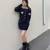 ケーブルニットスカート