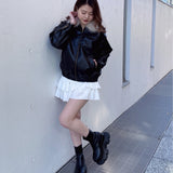 ファー衿ブルゾン