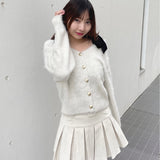 ベロアリボンカーデ