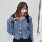 ベロアリボンカーデ