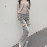 ベロアリボンカーデ