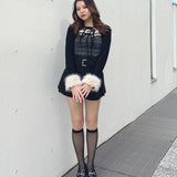 ファー付きボレロ風トップス