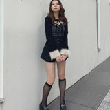 ファー付きボレロ風トップス