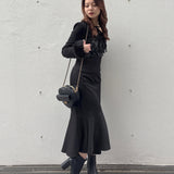 ファー付きボレロ風トップス