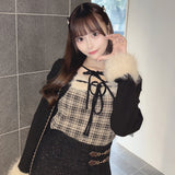 ファー付きボレロ風トップス