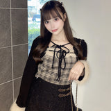 ファー付きボレロ風トップス