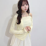 長袖アシメドロストカットソー