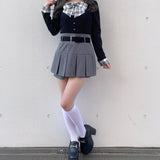 【abcボトムス10％割♡】ベルト付きスカパン