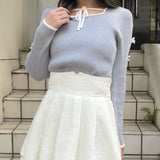 スリットリボンスリーブトップス