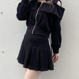 リボンオフショルセットアップ