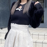 ボレロレイヤードニット