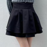 【abcボトムス10％割♡】ダブルフレアスカート