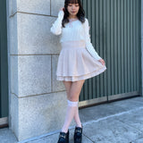 スリットリボンスリーブトップス