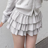 【予約商品11月中旬お届け】ニットフリルスカパン