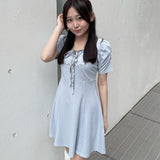 【予約商品　4月上旬発送予定】パイピングリボンワンピース