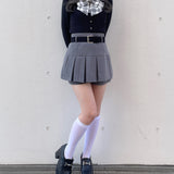 【abcボトムス10％割♡】ベルト付きスカパン