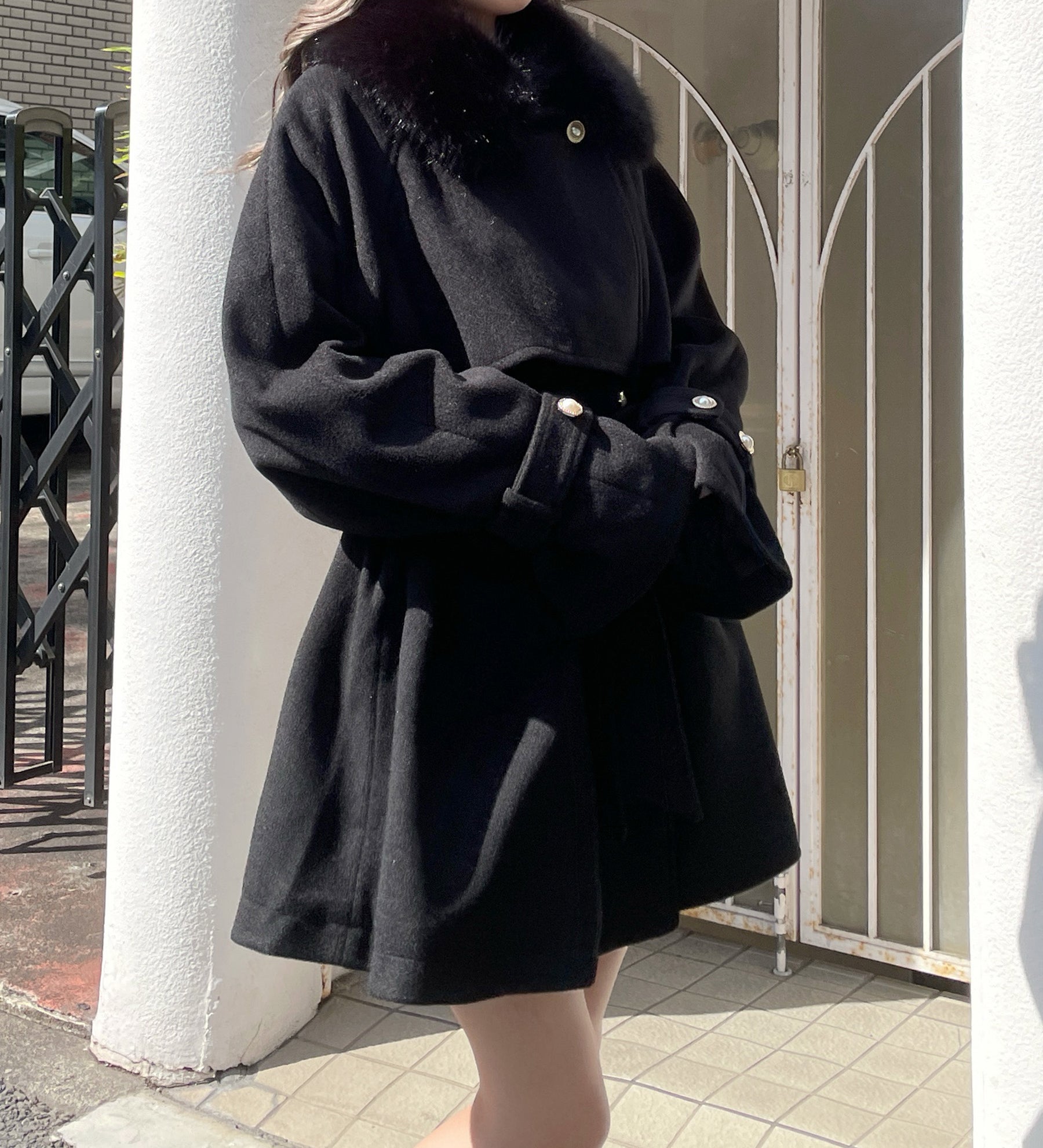 ティペット付きハーフコート