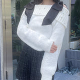 【予約商品 12月中旬発送】
ビジュオフショルニット