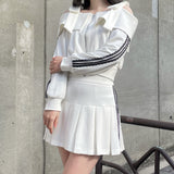 リボンオフショルセットアップ