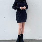 【セットアップ対応アイテム】 キルティングニットスカート