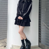 タックティアードスカート