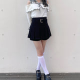 【abcボトムス10％割♡】ベルト付きスカパン