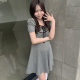 【予約商品　4月上旬発送予定】パイピングリボンワンピース