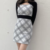 ジャガードバックリボンワンピース