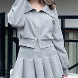 【セットアップ対応アイテム】
袖ビジュージップアップ