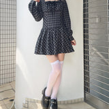 スクエアネックリボンワンピース